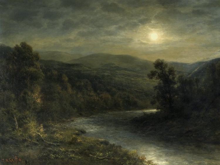 Walter Griffin Moonlight on the Delaware River